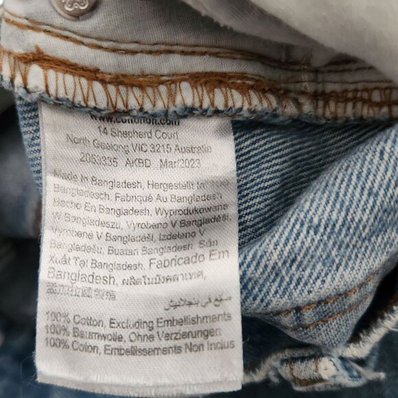 Cotton On Loose Straight Light Wash Denim Jeans Women's Size 6 - Picture 8 of 9